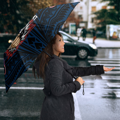 Custom Newcastle Knight Umbrella Knight Warrior Polynesia Islander Rugby Mascot