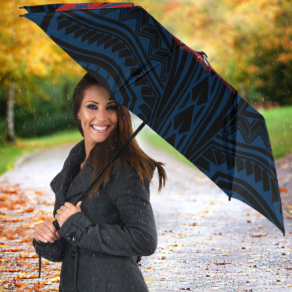 Custom Newcastle Knight Umbrella Knight Warrior Polynesia Islander Rugby Mascot