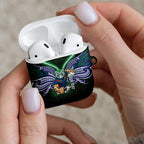 Custom New Zealand Warriors AirPods Case Maori Warrior Polynesia Islander Rugby Mascot