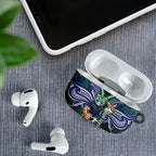 Custom New Zealand Warriors AirPods Case Maori Warrior Polynesia Islander Rugby Mascot
