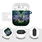 Custom New Zealand Warriors AirPods Case Maori Warrior Polynesia Islander Rugby Mascot