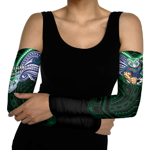 Custom New Zealand Warriors Arm Sleeves Maori Warrior Polynesia Islander Rugby Mascot