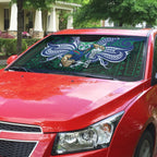 Custom New Zealand Warriors Auto Sun Shade Maori Warrior Polynesia Islander Rugby Mascot