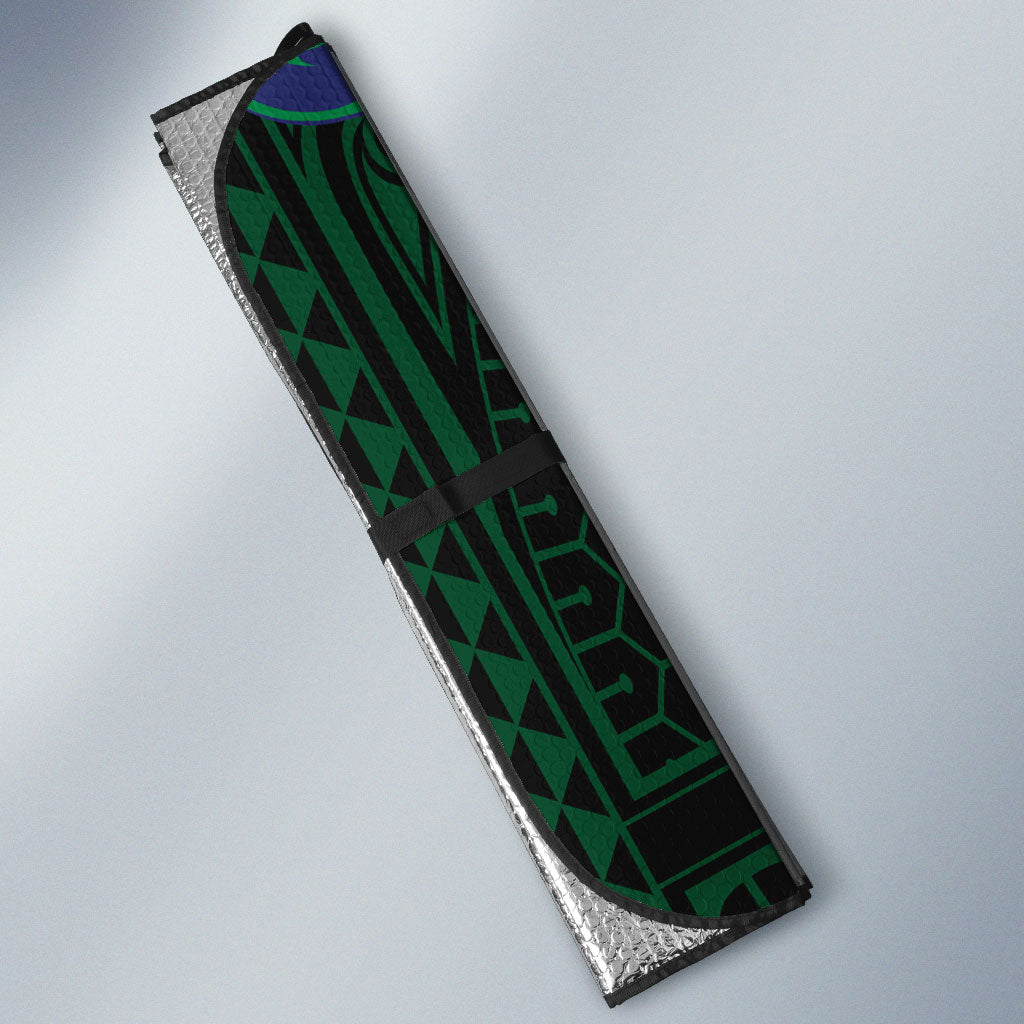 Custom New Zealand Warriors Auto Sun Shade Maori Warrior Polynesia Islander Rugby Mascot