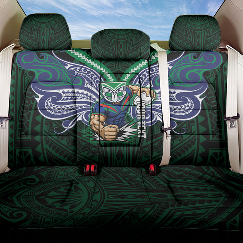 Custom New Zealand Warriors Back Car Seat Cover Maori Warrior Polynesia Islander Rugby Mascot
