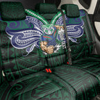 Custom New Zealand Warriors Back Car Seat Cover Maori Warrior Polynesia Islander Rugby Mascot