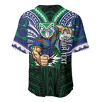 Custom New Zealand Warriors Baseball Jersey Maori Warrior Polynesia Islander Rugby Mascot