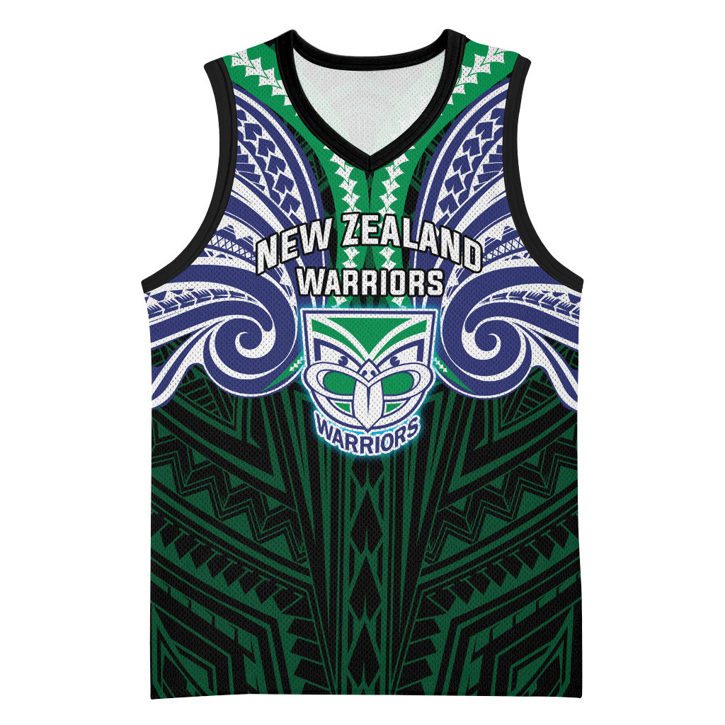 Custom New Zealand Warriors Basketball Jersey Maori Warrior Polynesia Islander Rugby Mascot