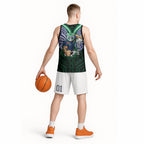 Custom New Zealand Warriors Basketball Jersey Maori Warrior Polynesia Islander Rugby Mascot