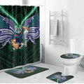 Custom New Zealand Warriors Bathroom Set Maori Warrior Polynesia Islander Rugby Mascot