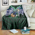 Custom New Zealand Warriors Blanket Maori Warrior Polynesia Islander Rugby Mascot