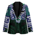 Custom New Zealand Warriors Blazer Maori Warrior Polynesia Islander Rugby Mascot