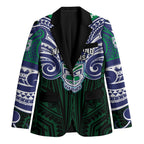 Custom New Zealand Warriors Blazer Maori Warrior Polynesia Islander Rugby Mascot