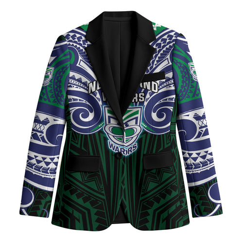 Custom New Zealand Warriors Blazer Maori Warrior Polynesia Islander Rugby Mascot