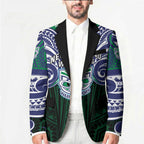 Custom New Zealand Warriors Blazer Maori Warrior Polynesia Islander Rugby Mascot