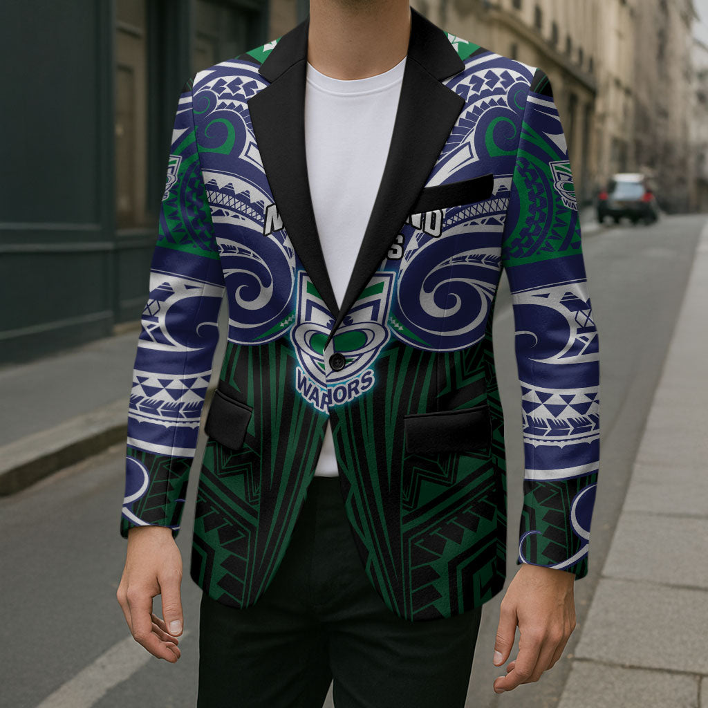 Custom New Zealand Warriors Blazer Maori Warrior Polynesia Islander Rugby Mascot