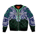 Custom New Zealand Warriors Bomber Jacket Maori Warrior Polynesia Islander Rugby Mascot