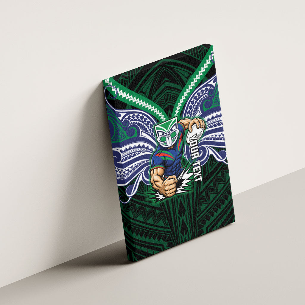 Custom New Zealand Warriors Canvas Wall Art Maori Warrior Polynesia Islander Rugby Mascot