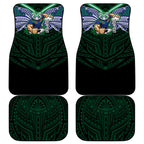 Custom New Zealand Warriors Car Mats Maori Warrior Polynesia Islander Rugby Mascot