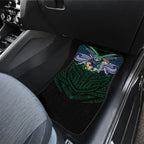 Custom New Zealand Warriors Car Mats Maori Warrior Polynesia Islander Rugby Mascot