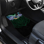 Custom New Zealand Warriors Car Mats Maori Warrior Polynesia Islander Rugby Mascot