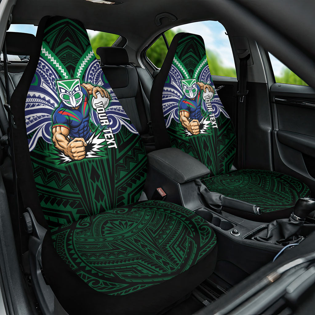 Custom New Zealand Warriors Car Seat Cover Maori Warrior Polynesia Islander Rugby Mascot