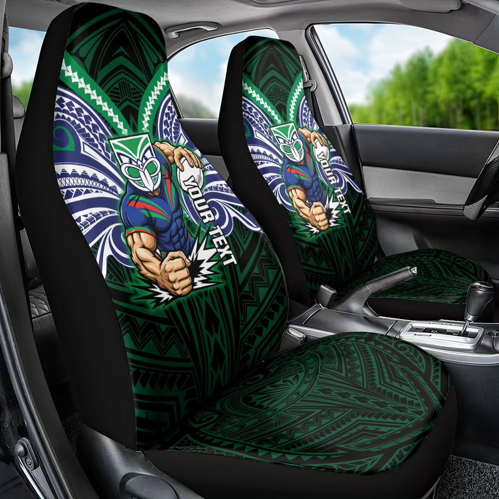 Custom New Zealand Warriors Car Seat Cover Maori Warrior Polynesia Islander Rugby Mascot