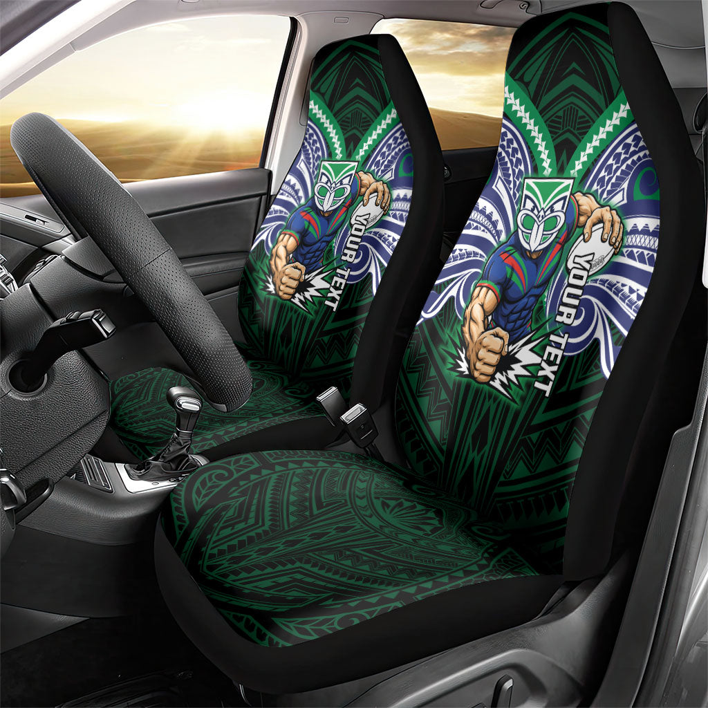 Custom New Zealand Warriors Car Seat Cover Maori Warrior Polynesia Islander Rugby Mascot