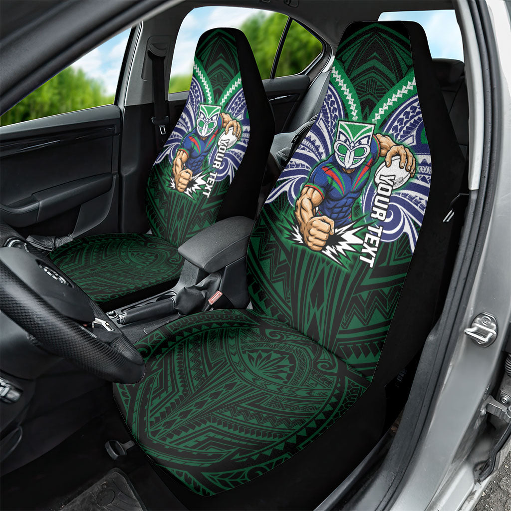 Custom New Zealand Warriors Car Seat Cover Maori Warrior Polynesia Islander Rugby Mascot