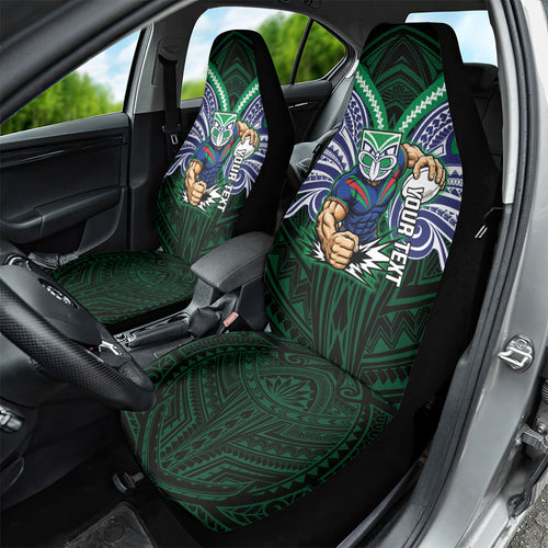 Custom New Zealand Warriors Car Seat Cover Maori Warrior Polynesia Islander Rugby Mascot