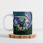 Custom New Zealand Warriors Ceramic Mug Maori Warrior Polynesia Islander Rugby Mascot