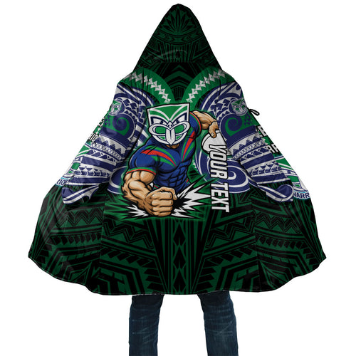 Custom New Zealand Warriors Cloak Maori Warrior Polynesia Islander Rugby Mascot