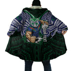 Custom New Zealand Warriors Cloak Maori Warrior Polynesia Islander Rugby Mascot