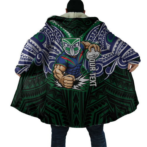 Custom New Zealand Warriors Cloak Maori Warrior Polynesia Islander Rugby Mascot