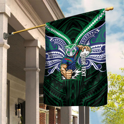 Custom New Zealand Warriors Garden Flag Maori Warrior Polynesia Islander Rugby Mascot