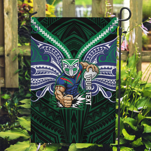 Custom New Zealand Warriors Garden Flag Maori Warrior Polynesia Islander Rugby Mascot