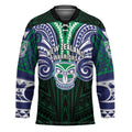 Custom New Zealand Warriors Hockey Jersey Maori Warrior Polynesia Islander Rugby Mascot