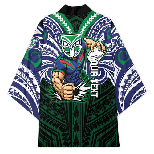 Custom New Zealand Warriors Kimono Maori Warrior Polynesia Islander Rugby Mascot