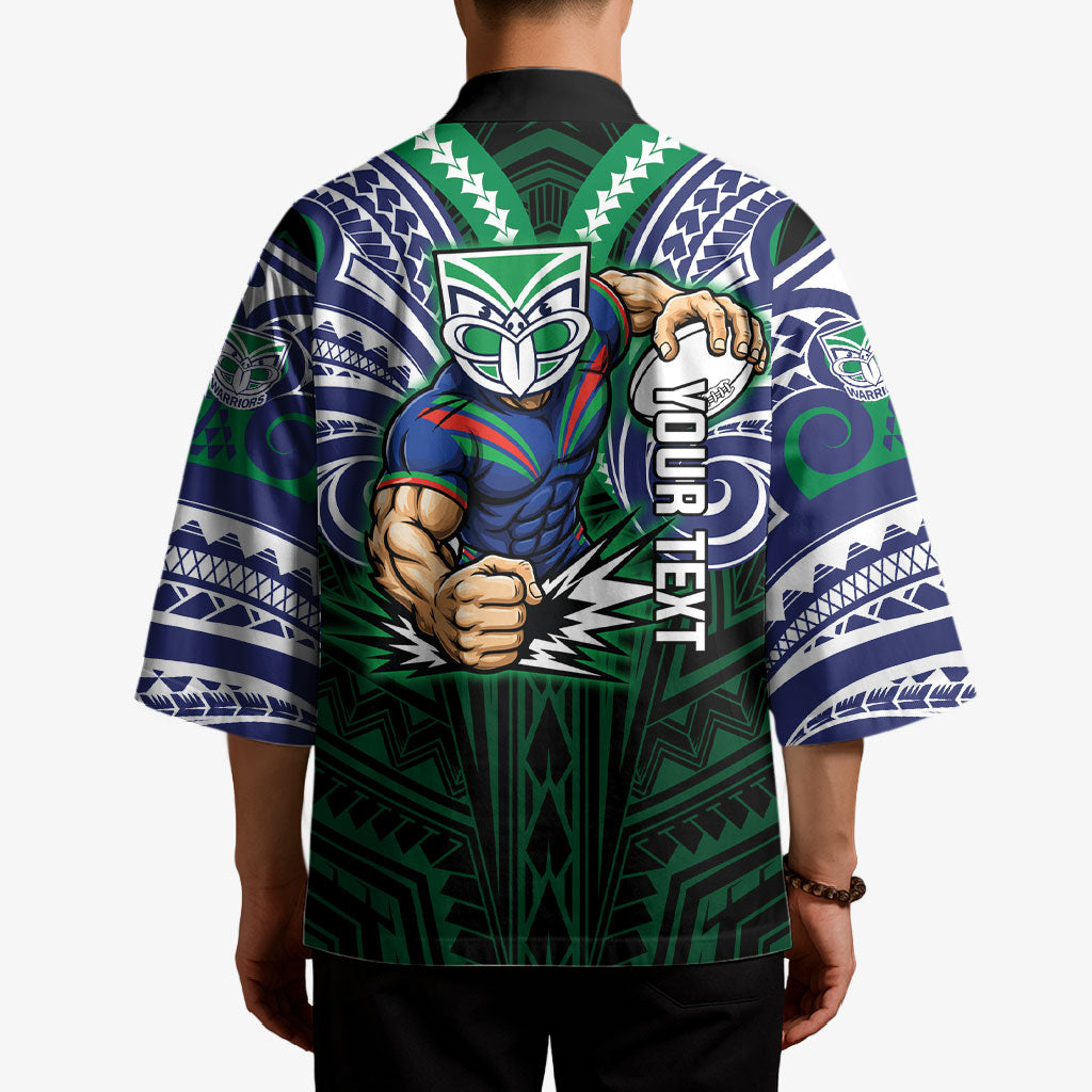 Custom New Zealand Warriors Kimono Maori Warrior Polynesia Islander Rugby Mascot
