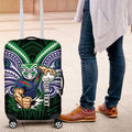 Custom New Zealand Warriors Luggage Cover Maori Warrior Polynesia Islander Rugby Mascot