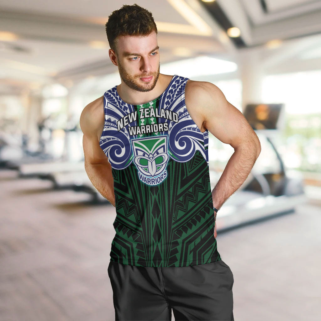Custom New Zealand Warriors Men Tank Top Maori Warrior Polynesia Islander Rugby Mascot