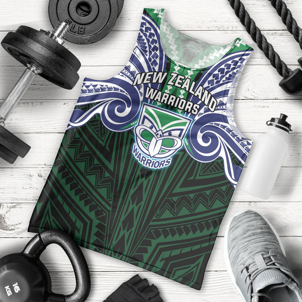 Custom New Zealand Warriors Men Tank Top Maori Warrior Polynesia Islander Rugby Mascot