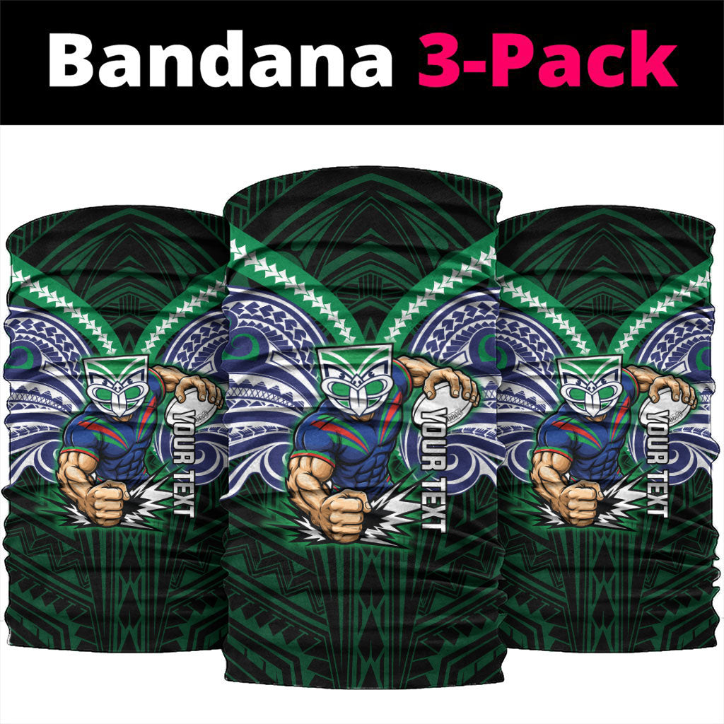 Custom New Zealand Warriors Neck Gaiter Maori Warrior Polynesia Islander Rugby Mascot