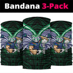 Custom New Zealand Warriors Neck Gaiter Maori Warrior Polynesia Islander Rugby Mascot