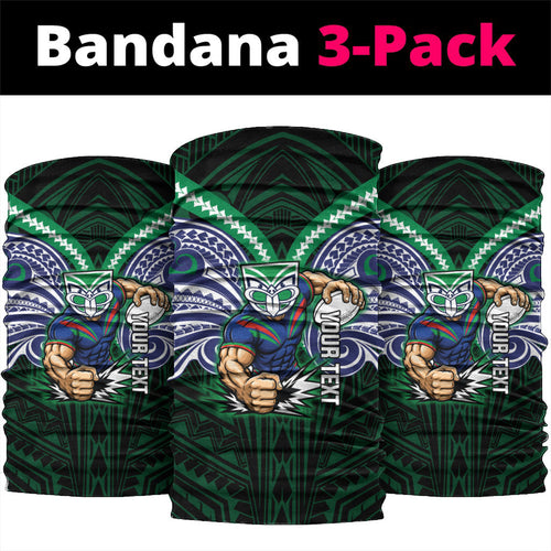 Custom New Zealand Warriors Neck Gaiter Maori Warrior Polynesia Islander Rugby Mascot