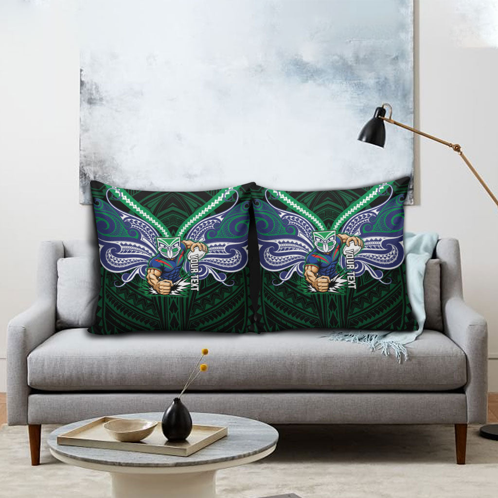 Custom New Zealand Warriors Pillow Cover Maori Warrior Polynesia Islander Rugby Mascot