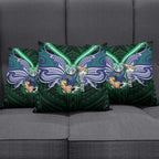 Custom New Zealand Warriors Pillow Cover Maori Warrior Polynesia Islander Rugby Mascot