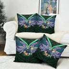 Custom New Zealand Warriors Pillow Cover Maori Warrior Polynesia Islander Rugby Mascot