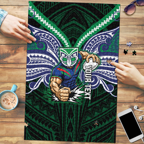 Custom New Zealand Warriors Puzzle Maori Warrior Polynesia Islander Rugby Mascot