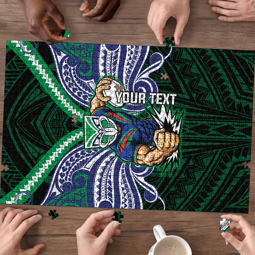Custom New Zealand Warriors Puzzle Maori Warrior Polynesia Islander Rugby Mascot